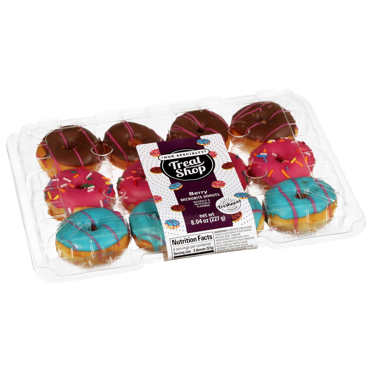 slide 4 of 4, Our Specialty Treat Shop Berry Microbite Donuts 8.4 oz, 8.4 oz