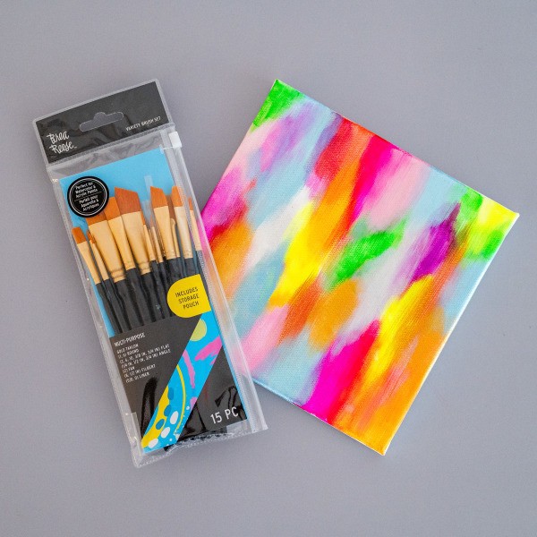 slide 7 of 8, Brea Reese 15-Piece Variety Paintbrush Set, Black, 1 ct