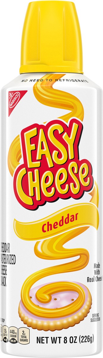 slide 6 of 9, Easy Cheese Cheddar Cheese, 8 oz