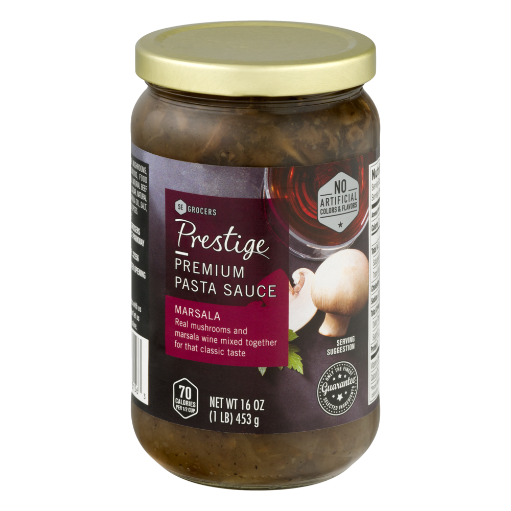 slide 1 of 1, Prestige Premium Pasta Sauce Marsala, 16 oz