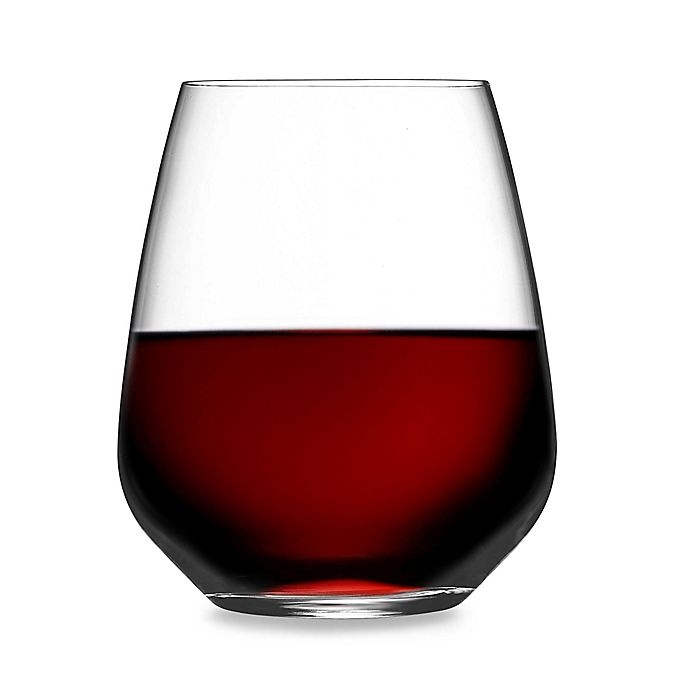 slide 1 of 4, Luigi Bormioli Crescendo SON.hyx Stemless Wine Glasses, 4 ct