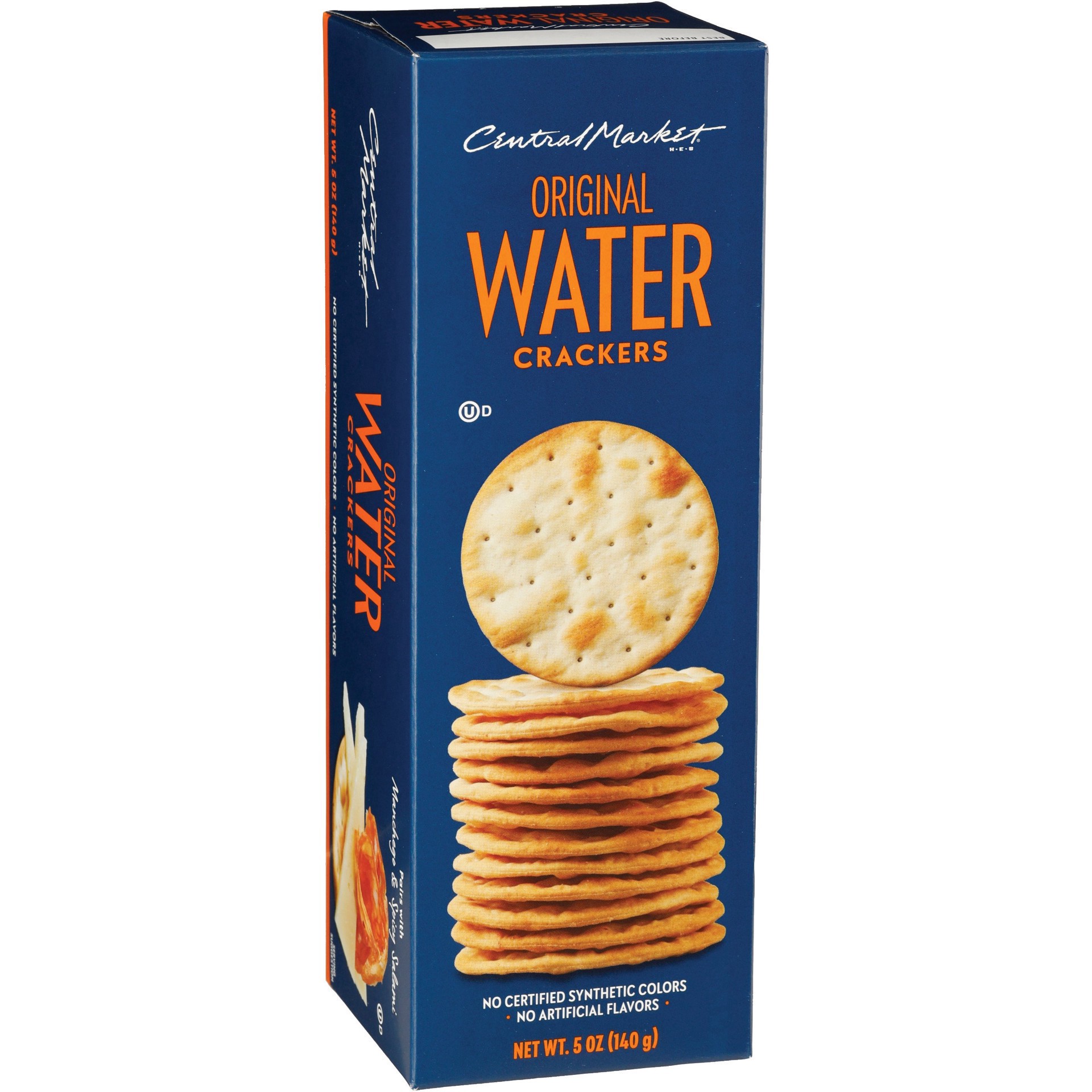 slide 1 of 1, Central Market Original Water Crackers, 5.3 oz