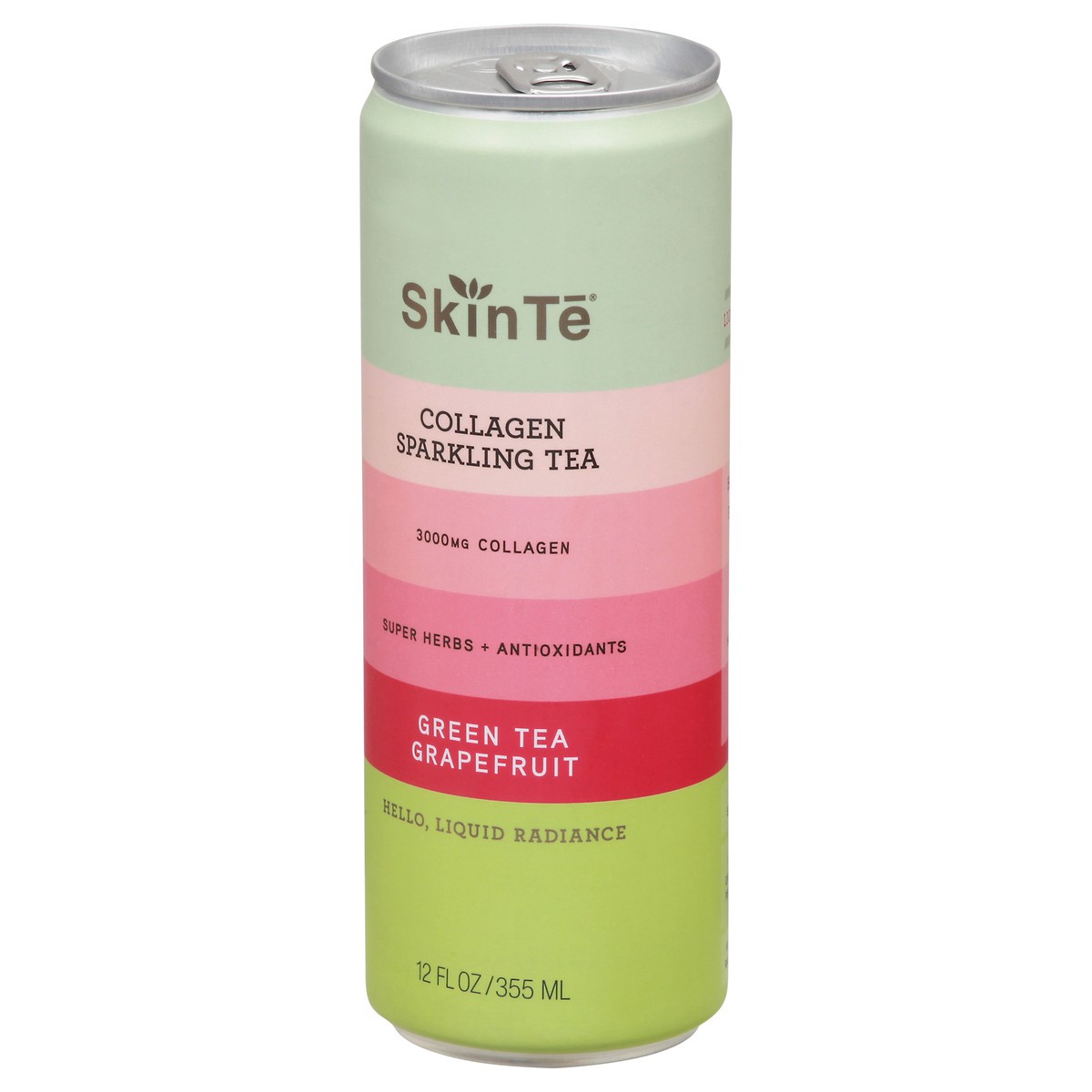 slide 8 of 9, SkinTē Green Tea Grapefruit Collagen Sparkling Tea 12 fl oz, 1 ct