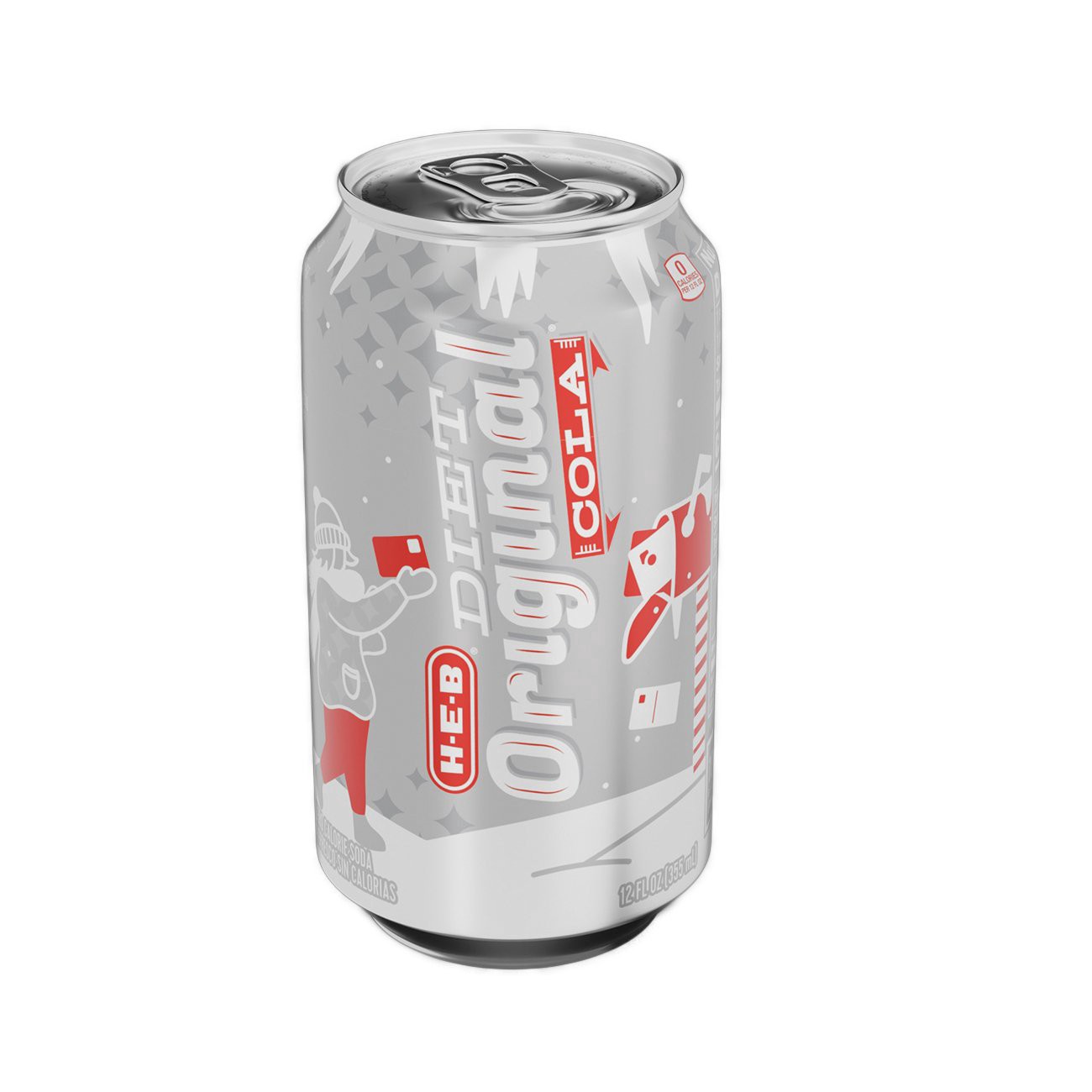 slide 1 of 1, H-E-B Diet Original Cola, 12 oz