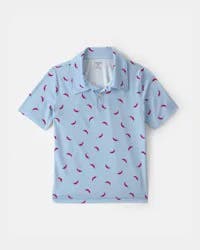 Oshkosh Boys Pepper Active Polo Shirt - Blue - Size 6