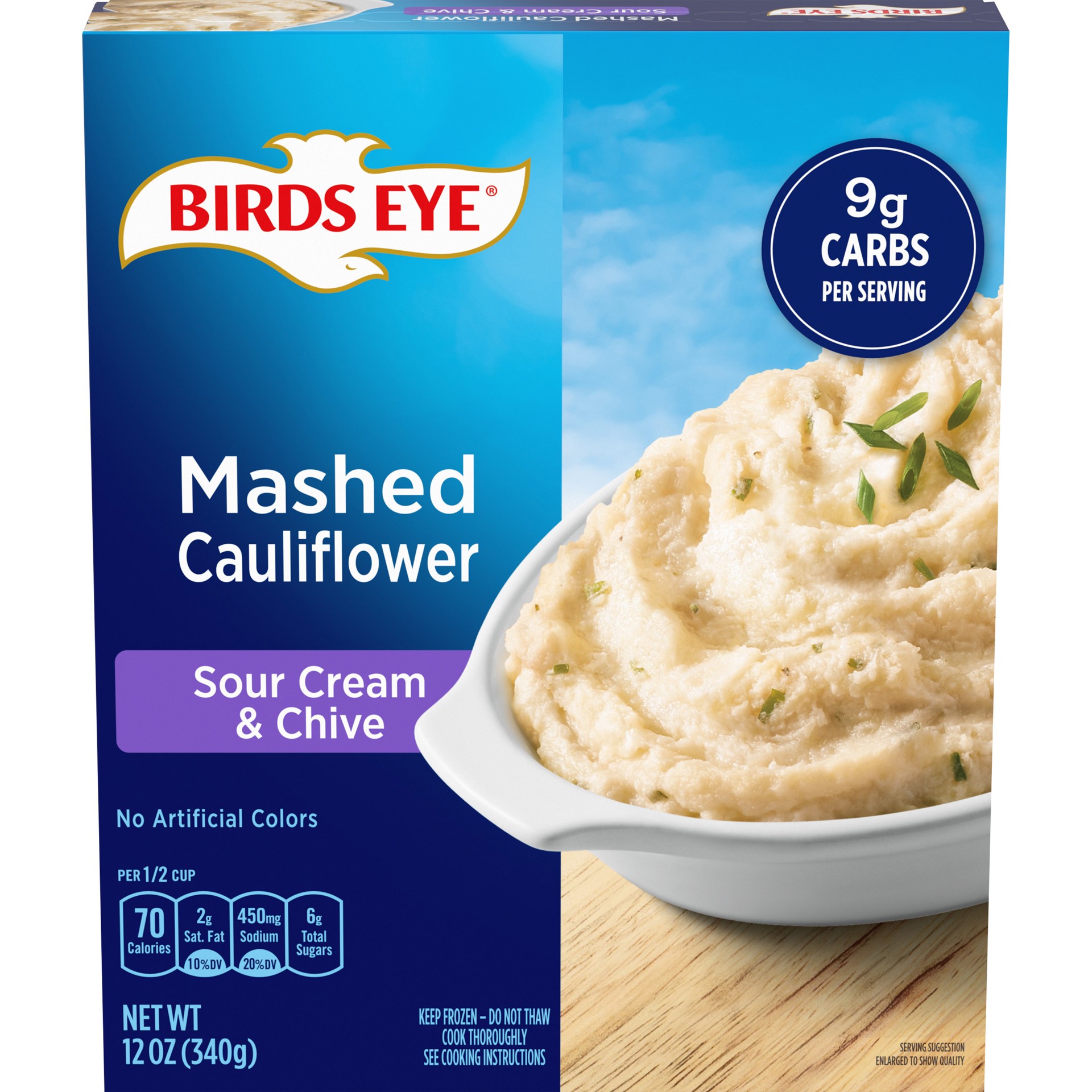slide 1 of 5, Birds Eye Sour Cream & Chive Mashed Cauliflower 12 oz, 12 oz