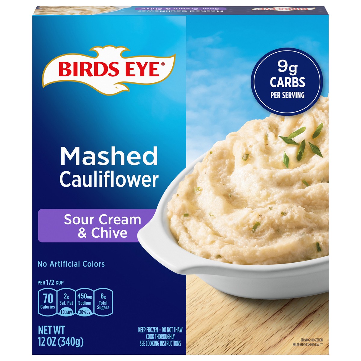 slide 1 of 5, Birds Eye Sour Cream & Chive Mashed Cauliflower 12 oz, 12 oz