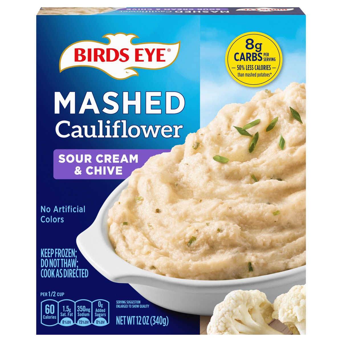 slide 1 of 5, Birds Eye Sour Cream & Chive Mashed Cauliflower 12 oz, 12 oz