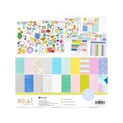 Rosie's Studio Roll With It Scrapbooking Kit Assorted