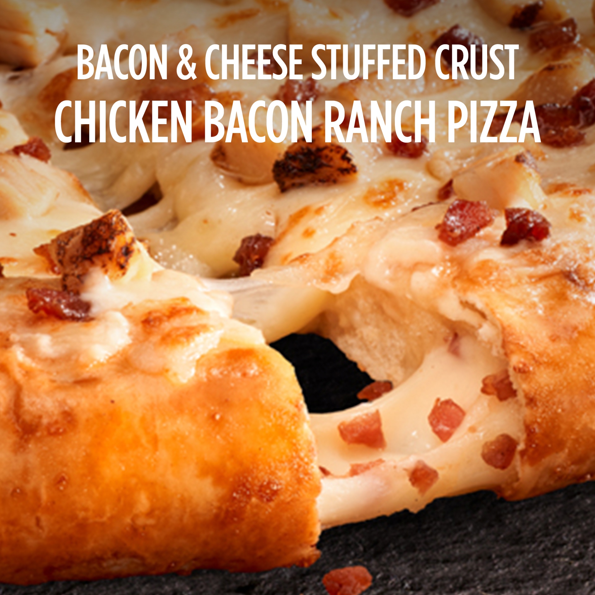 slide 3 of 13, DiGiorno Chicken Bacon Ranch Rumble Stuffed Crust Pizza, 21.9 oz