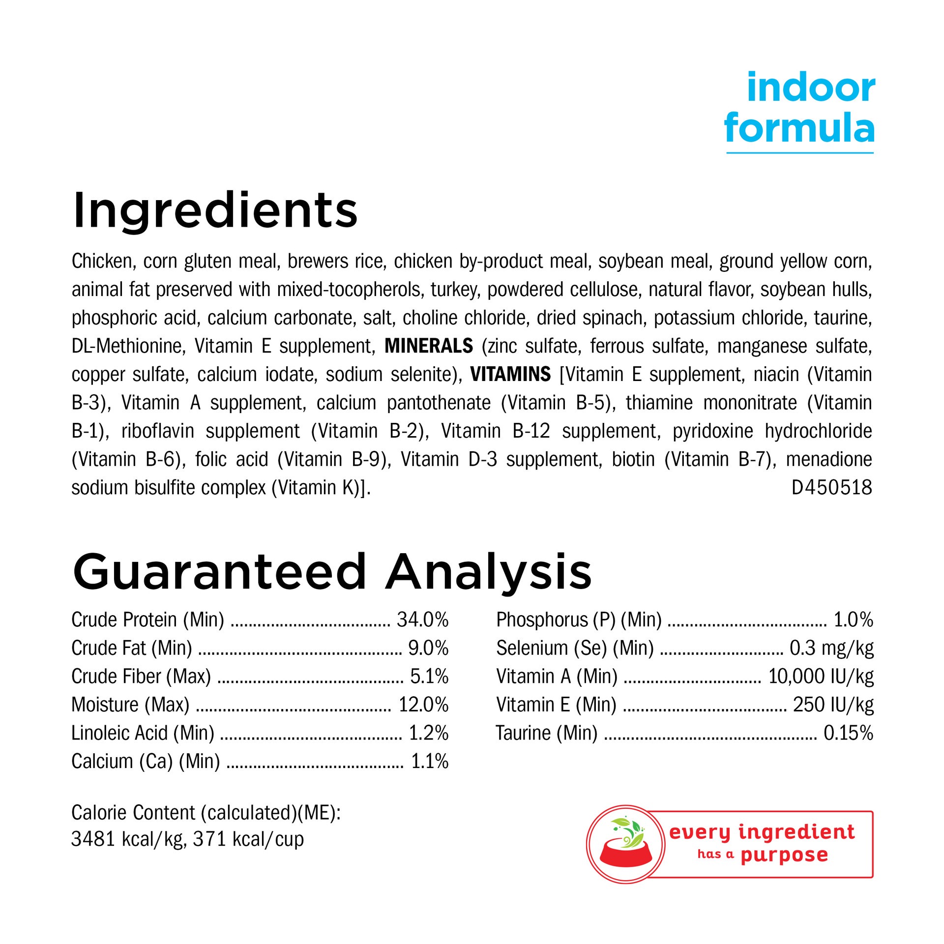 slide 2 of 9, Purina Cat Chow Naturals Indoor with Chicken Adult Complete & Balanced Dry Cat Food - 3.15lbs, 3.15 lb