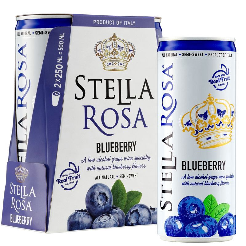 slide 4 of 8, Stella Rosa Blueberry Wine 2 ea, 2 ct; 250 ml