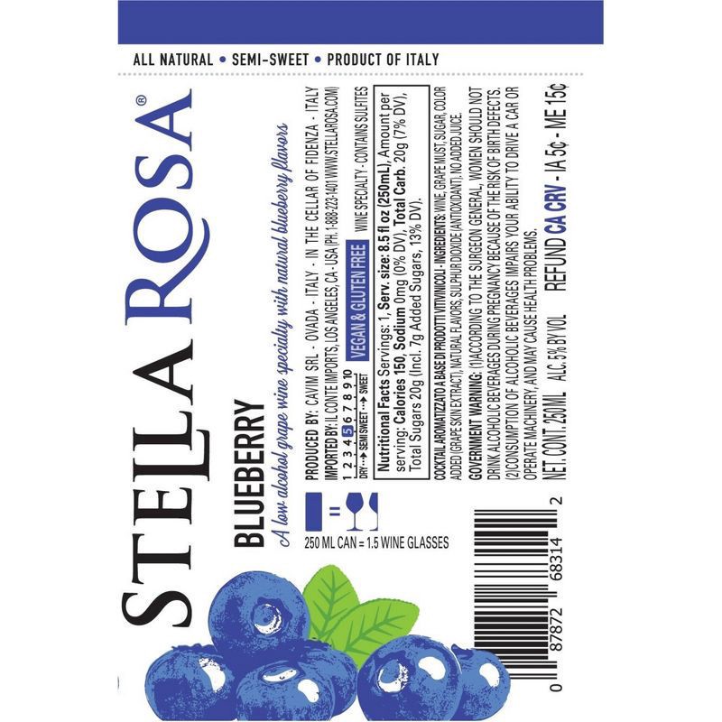 slide 6 of 8, Stella Rosa Blueberry Wine 2 ea, 2 ct; 250 ml