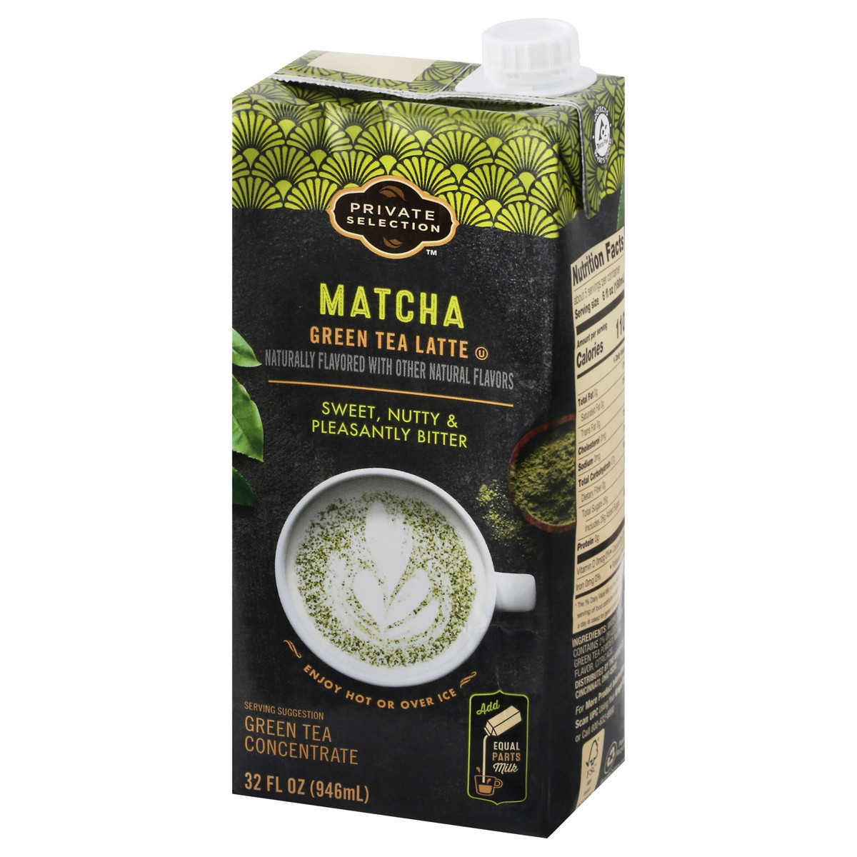 slide 6 of 9, Private Selection Matcha Green Tea Latte Concentrate - 32 fl oz, 32 fl oz