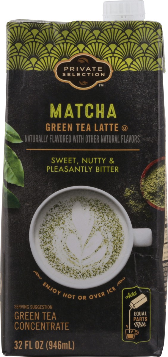 slide 1 of 9, Private Selection Matcha Green Tea Latte Concentrate - 32 fl oz, 32 fl oz