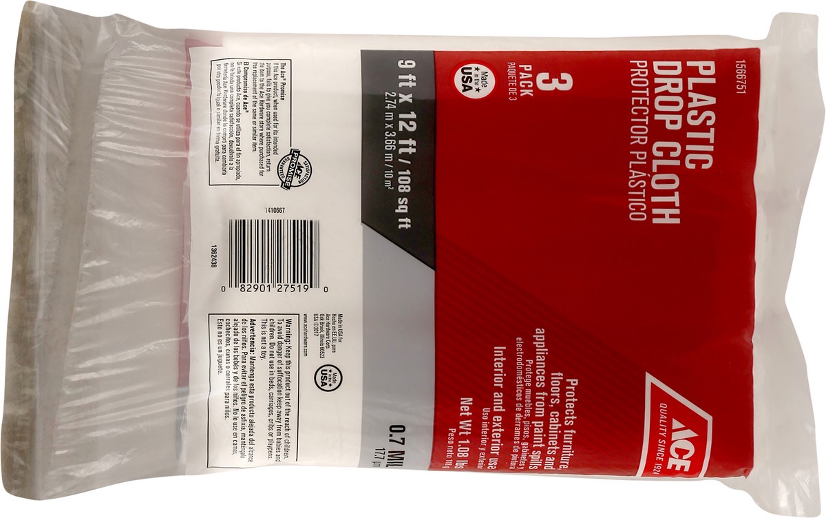 slide 6 of 7, ACE Drop Cloth 1.08 ea, 1.08 ct