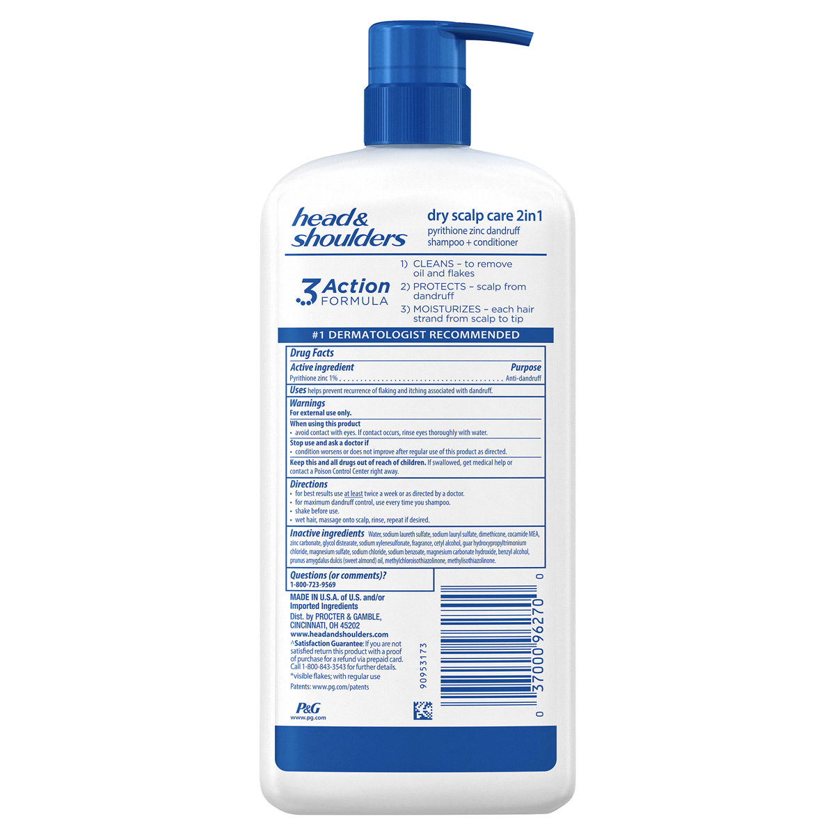 slide 44 of 58, Head & Shoulders Dry Scalp Care Anti-Dandruff 2-in-1 Shampoo + Conditioner, 32.1oz, 32.10 fl oz