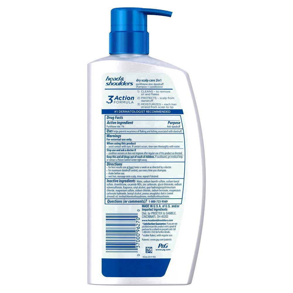 slide 22 of 58, Head & Shoulders Dry Scalp Care Anti-Dandruff 2-in-1 Shampoo + Conditioner, 32.1oz, 32.10 fl oz