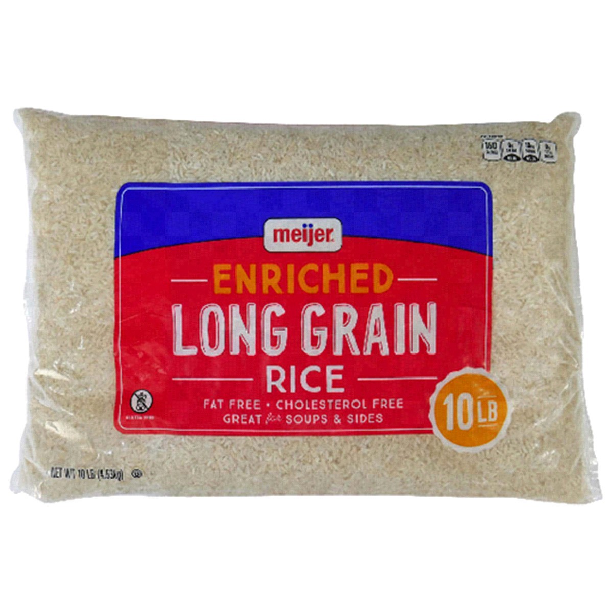 slide 1 of 1, Meijer Extra Long Grain Rice - 160 oz, 160 oz