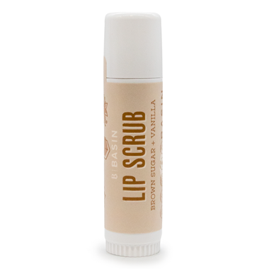 slide 1 of 1, Basin Brown Sugar Lip Scrub, 0.56 oz