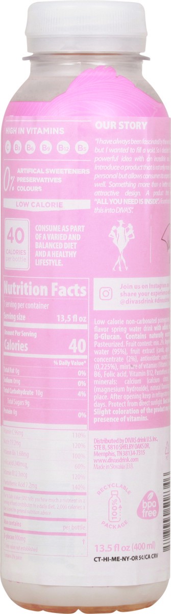 slide 4 of 11, Diva's Pomegranate Hibiscus Vitamin Water 13.5 fl oz, 13.5 fl oz