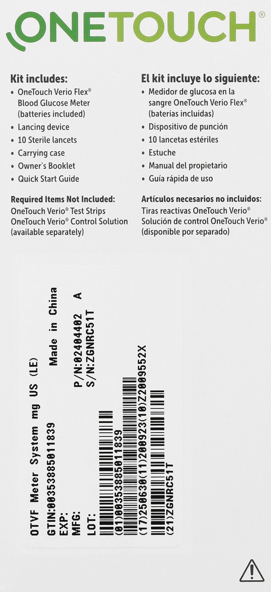 slide 8 of 9, OneTouch OTVF Meter System mg US (LED), 1 ct