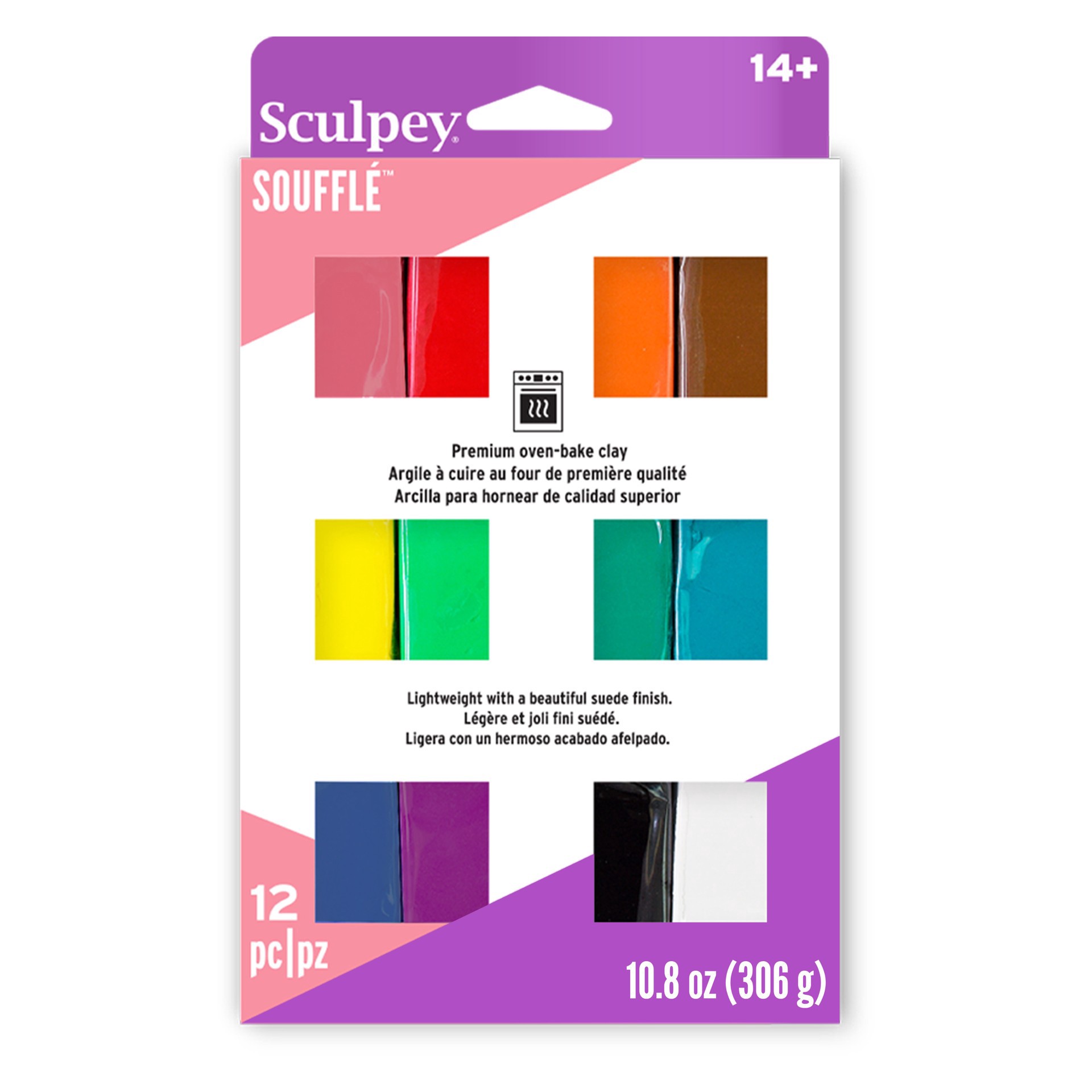 slide 3 of 4, Sculpey Souffle 12 Color Sampler, 1/4 in