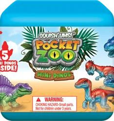 Squish'Ums Pocket Zoo Mini Dinos Mini Capsule, 1 ct