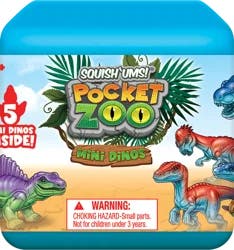 Squish'Ums Pocket Zoo Mini Dinos Mini Capsule, 1 ct