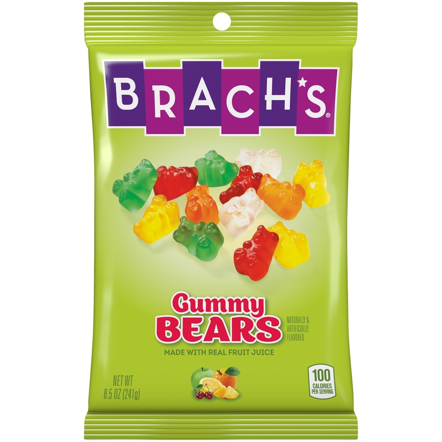 slide 1 of 2, Brach's Gummy Bears Candy 8.5 Oz. Bag, 8.5 oz