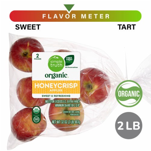 slide 1 of 6, Simple Truth Organic Honeycrisp Apples Bag, 2 lb