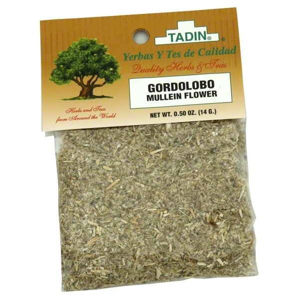 slide 1 of 1, Tadin Herbs & Tea Gordolobo (Mullain Flowers), 0.5 oz