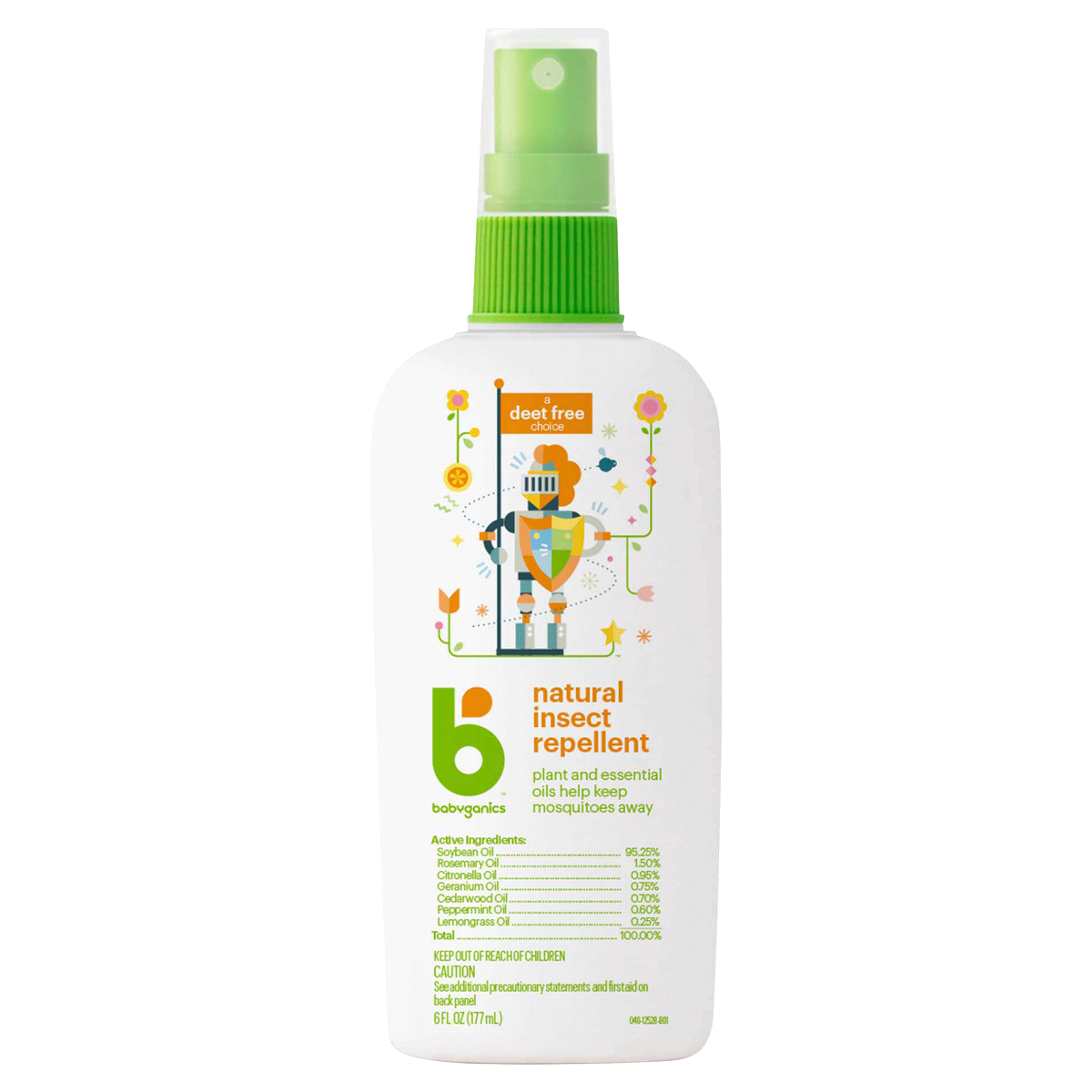 slide 1 of 7, Babyganics Insect Repellent 6 oz, 6 oz