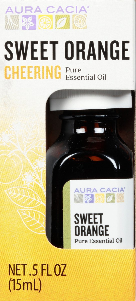 slide 3 of 13, Aura Cacia Sweet Orange Essential Oil, 0.5 fl oz