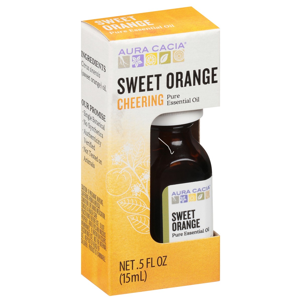 slide 13 of 13, Aura Cacia Sweet Orange Essential Oil, 0.5 fl oz