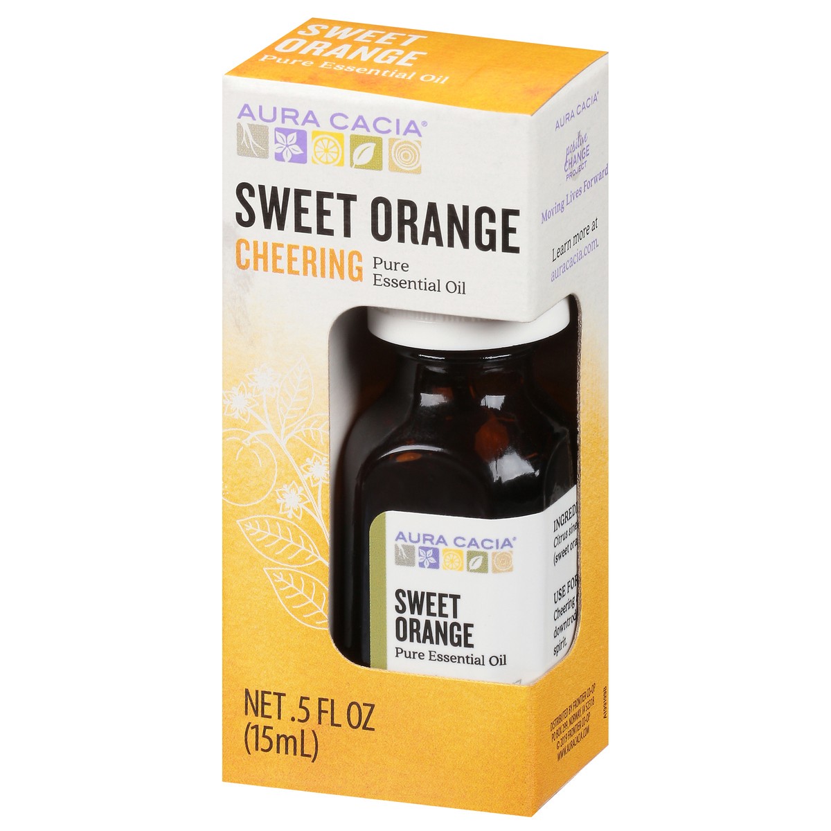 slide 9 of 13, Aura Cacia Sweet Orange Essential Oil, 0.5 fl oz