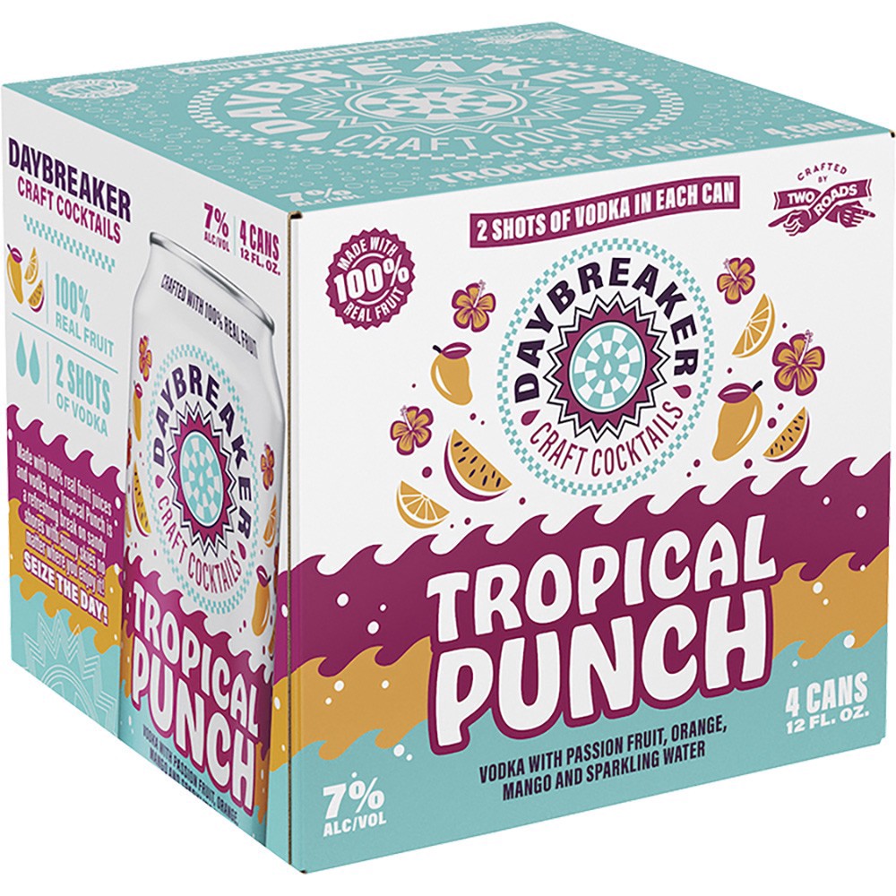 slide 1 of 1, Daybreaker Tropical Punch, 4 ct; 12 oz