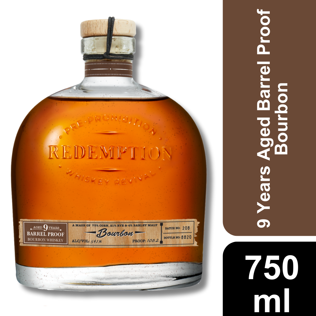 slide 3 of 4, Redemption Bourbon Barrel Pf 9 Yr, 750ml, 750 ml