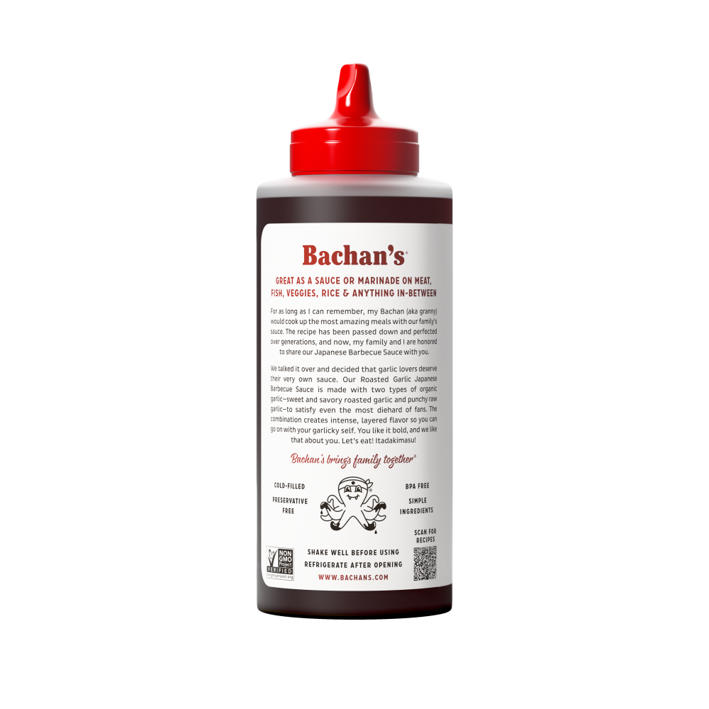 slide 3 of 4, Bachan's® Roasted Garlic Japanese BBQ Sauce, 17 oz