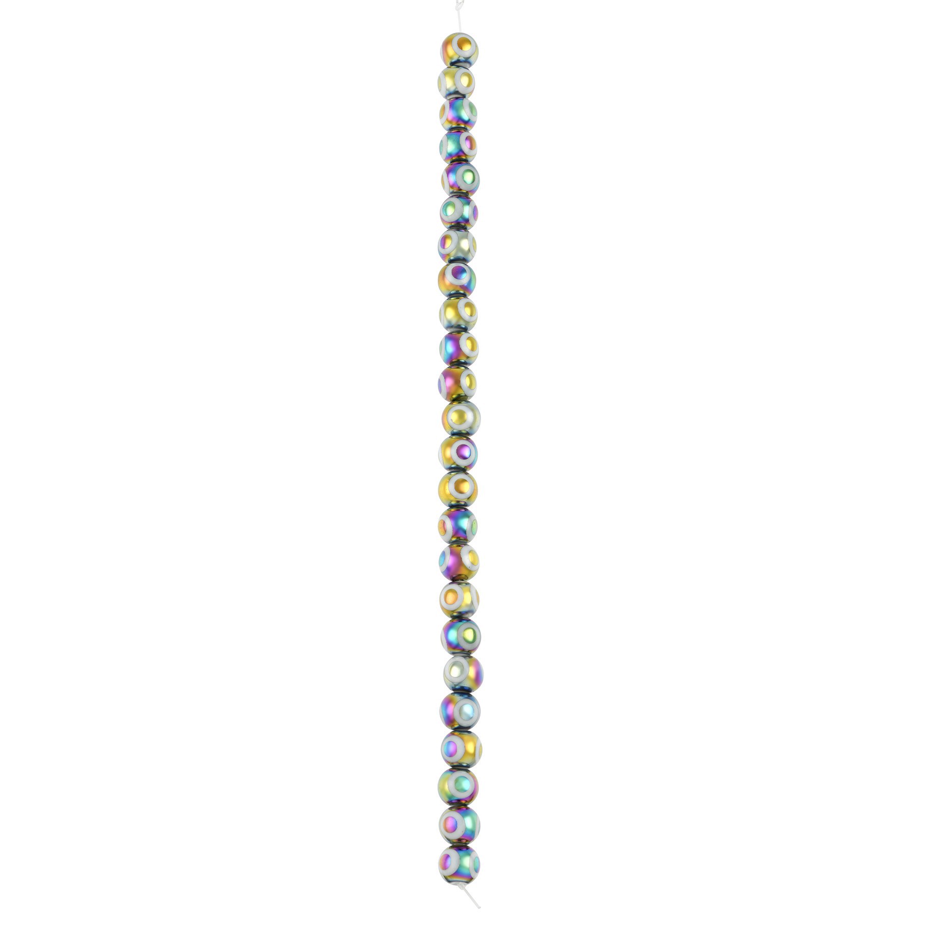 slide 2 of 3, Multicolor Glass Evil Eye Beads, 7.5mm By Bead Landing, 7.5mm