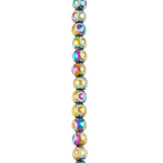 slide 1 of 3, Multicolor Glass Evil Eye Beads, 7.5mm By Bead Landing, 7.5mm