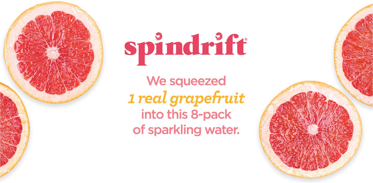 slide 6 of 7, Spindrift Grapefruit Sparkling Water- 8 ct; 12 oz, 8 ct; 12 oz