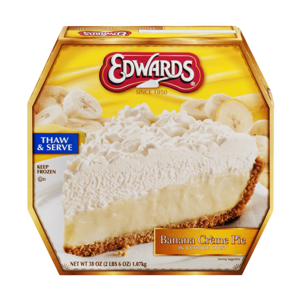 slide 1 of 1, Edwards Banana Creme Pie In A Cookie Crust, 38 oz