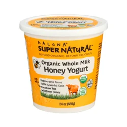 Kalona SuperNatural Organic Honey Whole Milk Yogurt