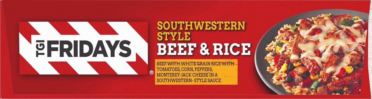 slide 8 of 10, T.G.I. Friday's Southwestern Style Beef & Rice, 12 oz Box, 340 g