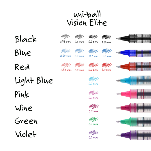 slide 2 of 8, uni-ball Vision Rollerball Pens, Fine Point, Gray Barrel, Black Ink, Pack Of 12, 12 ct