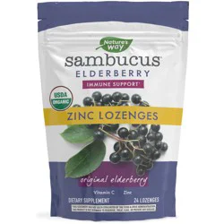 Nature's Way Sambucus Elderberry Immune Lozenges 24 Lozenges