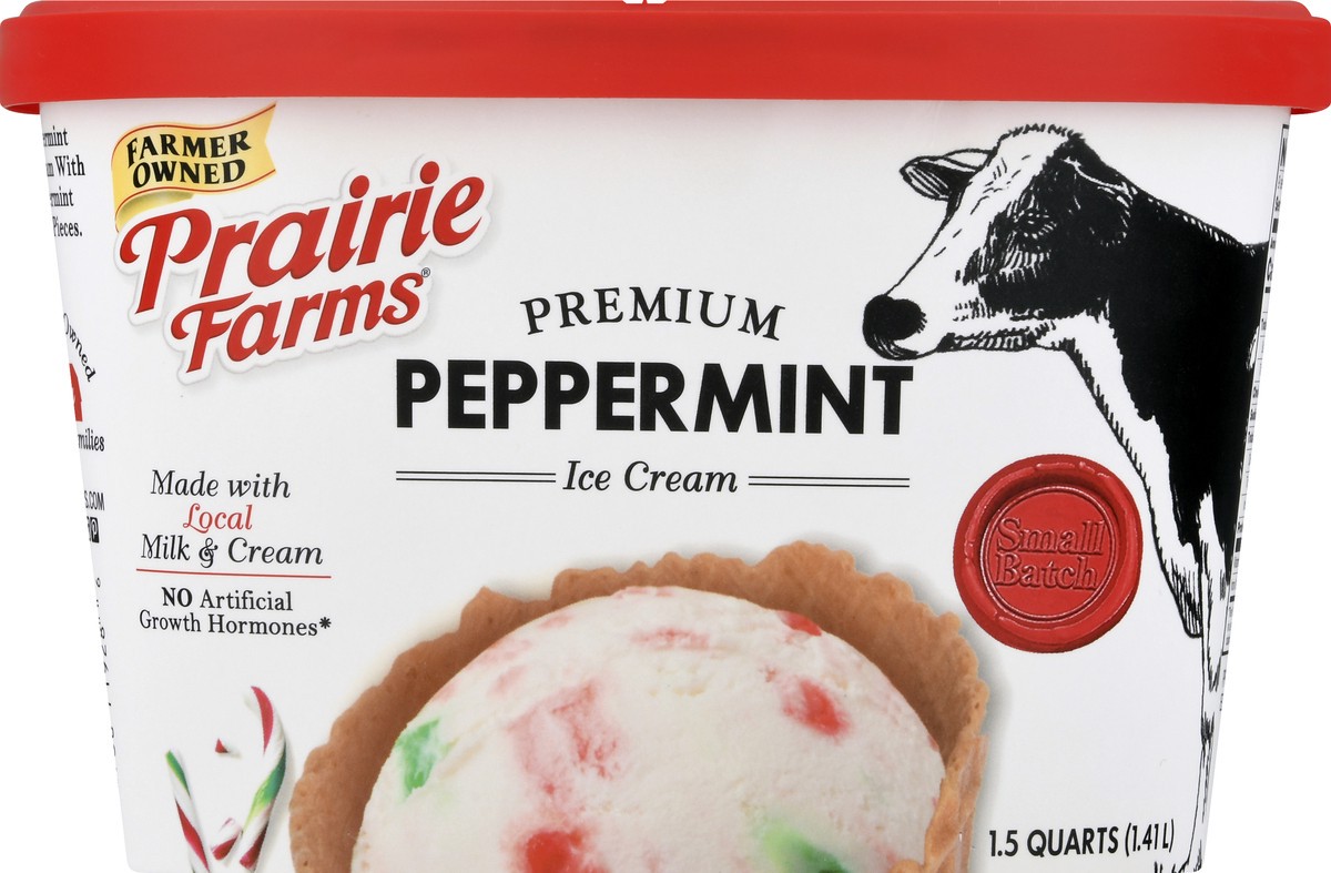 slide 11 of 13, Prairie Farms Premium Peppermint Ice Cream 1.5 qt, 1.5 qt