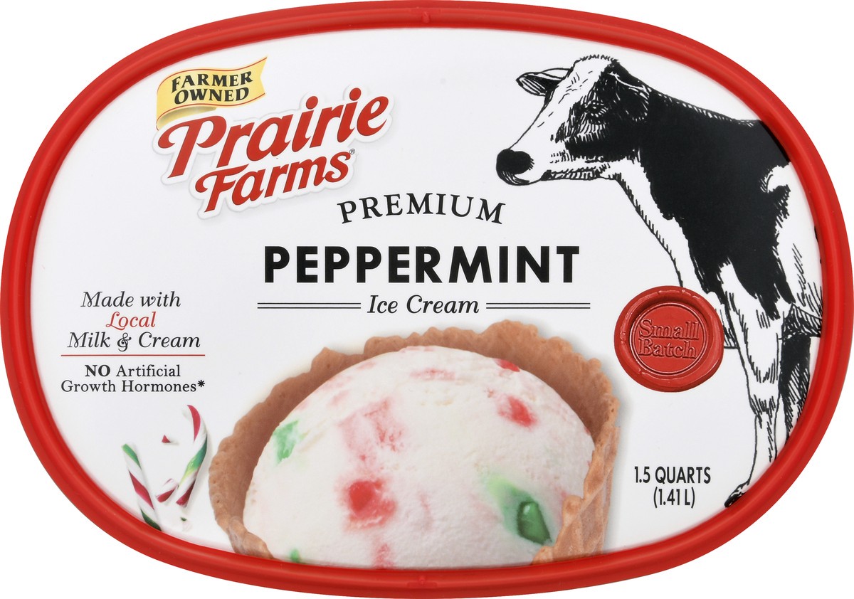 slide 2 of 13, Prairie Farms Premium Peppermint Ice Cream 1.5 qt, 1.5 qt
