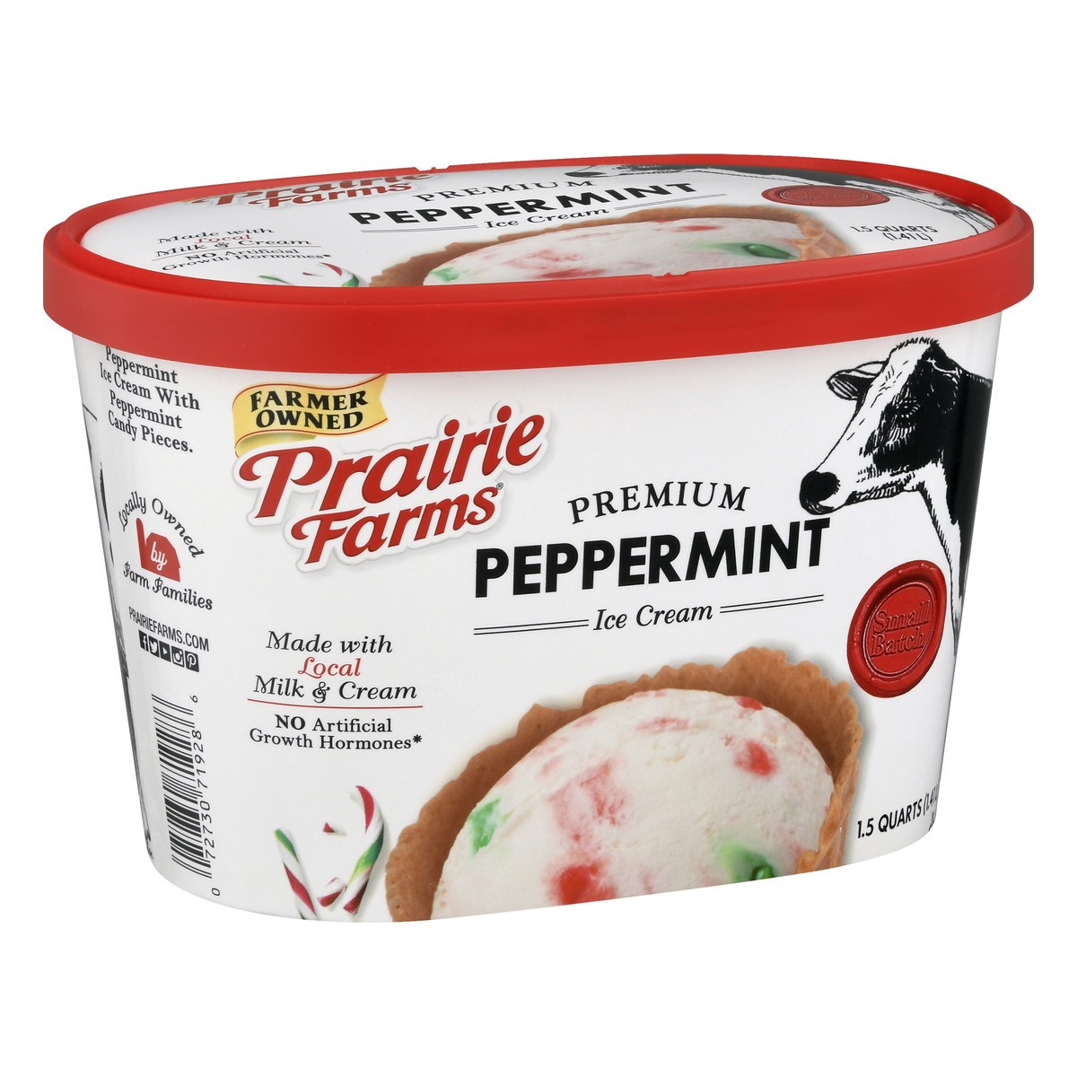 slide 8 of 13, Prairie Farms Premium Peppermint Ice Cream 1.5 qt, 1.5 qt
